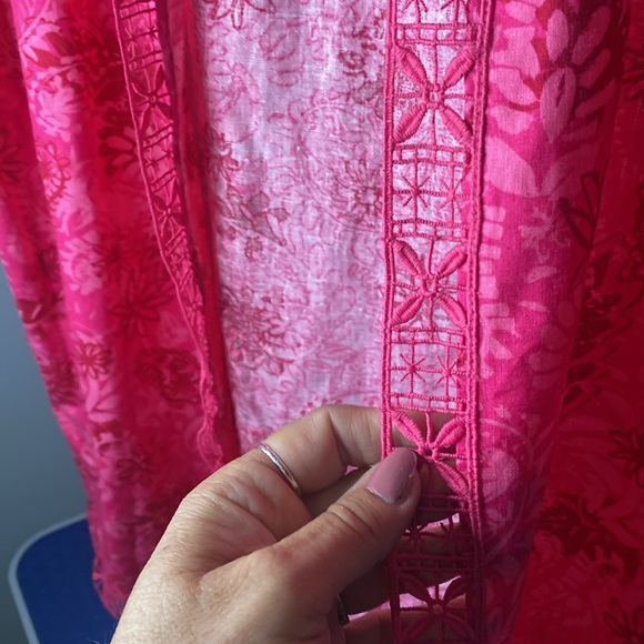 Pioneer woman, pink kimono duster - Picture 3 of 5